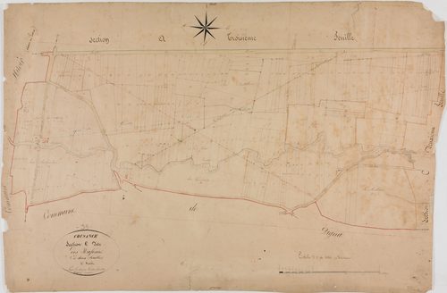 Cousance, section C, les Rafours, feuille 1.géomètre : Gindre