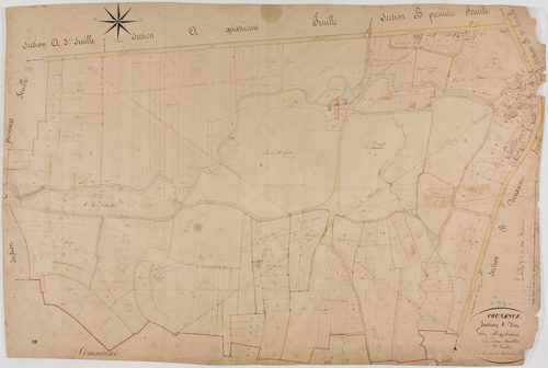 Cousance, section C, les Rafours, feuille 2.géomètre : Gindre