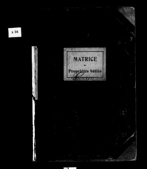 Matrice des propriétés bâties.