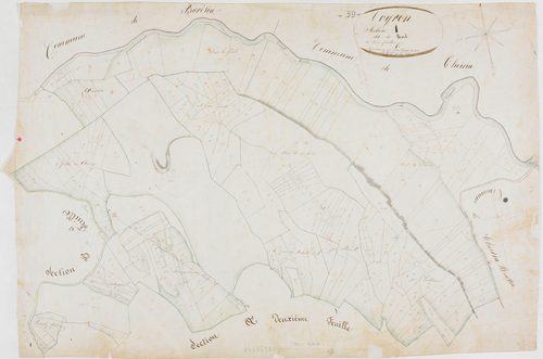 Coyron, section A, le Nord, feuille 1.géomètre : Olivier frères