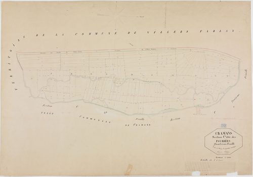 Cramans, section C, les Fourrées, feuille 4.géomètre : Olivier et Grenier