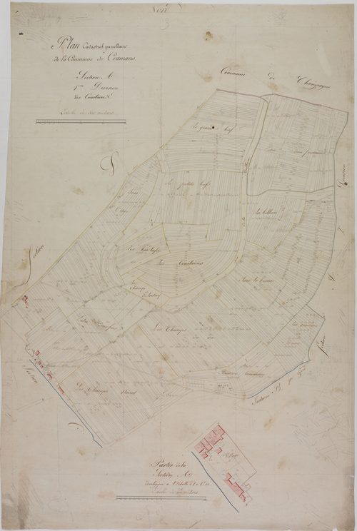 Cramans, section A, les Courbières, feuille 1.