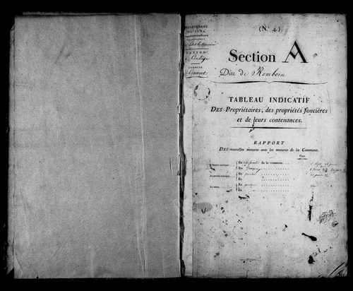 Etat de sections.