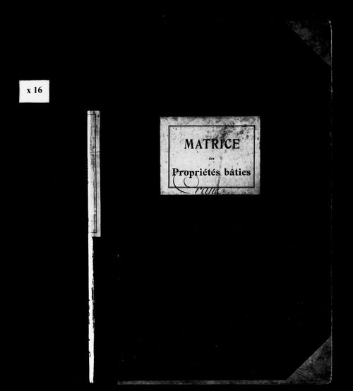 Matrice des propriétés bâties.