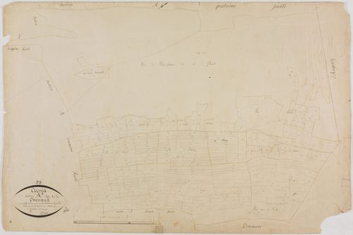 Cressia, section A, Chenaud, feuille 3.géomètre : Deniset