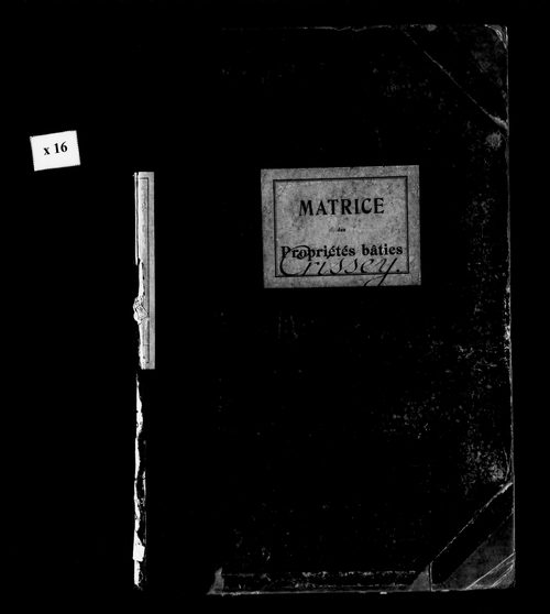 Matrice de propriétés bâties.