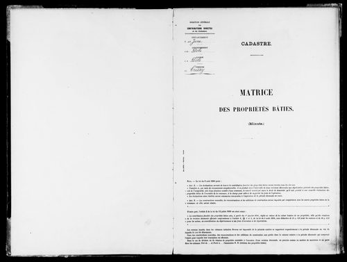 Matrice de propriétés bâties.