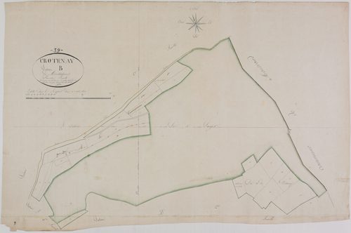 Crotenay, section B, Montsaugeon, feuille 1.