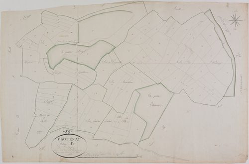 Crotenay, section B, Montsaugeon, feuille 2.