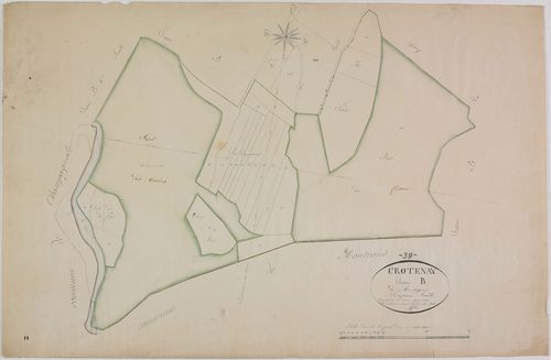 Crotenay, section B, Montsaugeon, feuille 5.