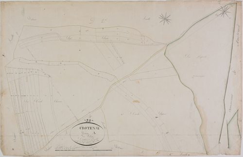 Crotenay, section A, le Village, feuille 5.