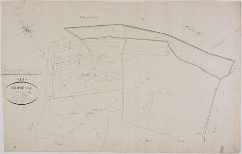 Crotenay, section A, le Village, feuille 6.