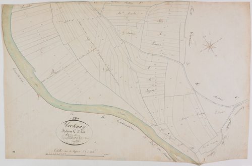 Crotenay, section C, le Moulin, feuille 3.