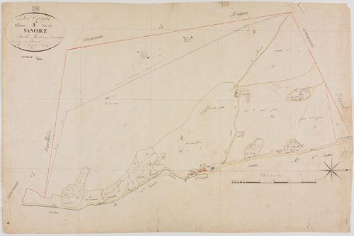 Crozets (Les), section A, Nanchez, feuille 4.géomètre : Morel