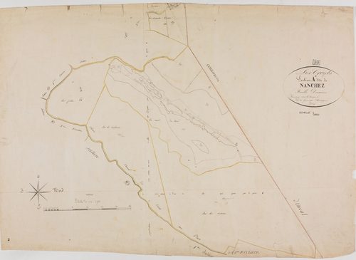 Crozets (Les), section A, Nanchez, feuille 2.géomètre : Morel