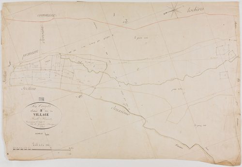 Crozets (Les), section B, le Village, feuille 1.géomètre : Morel
