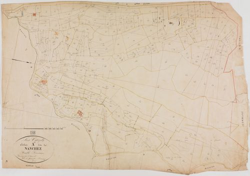 Crozets (Les), section A, Nanchez, feuille 3.géomètre : Morel