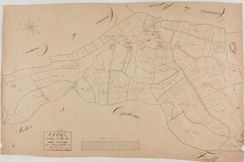 Cuisia, section A, le Bois Gugniot, feuille 2.géomètre : Guyon