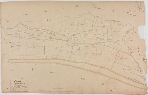 Cuisia, section H, Lanezia, feuille 2.géomètre : Grenier et Guyon
