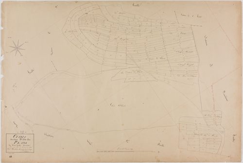 Cuisia, section D, les Plans, feuille 3.géomètre : Duchesne