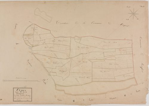 Cuisia, section H, Lanezia, feuille 1.géomètre : Grenier et Guyon
