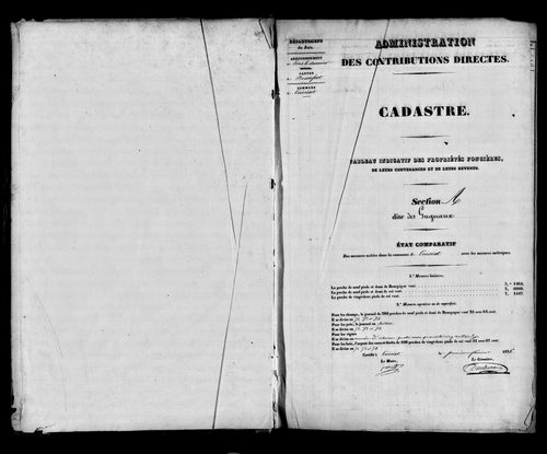 Etat de sections.