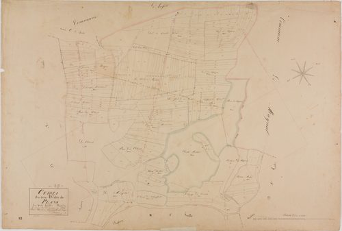 Cuisia, section D, les Plans, feuille 2.géomètre : Duchesne