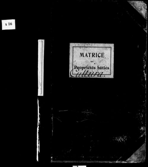 Matrice des propriétés bâties.