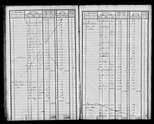 Etat de sections et matrice foncière.
