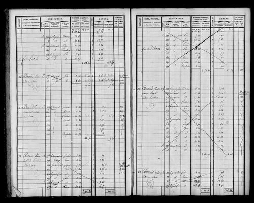 Etat de sections et matrice foncière.