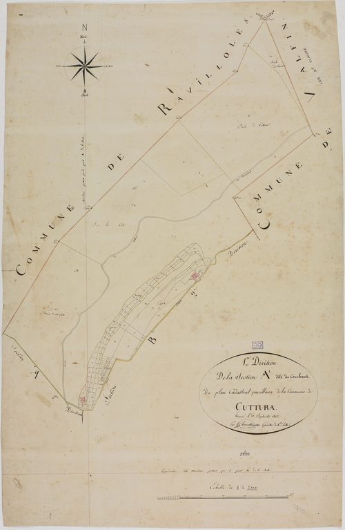 Cuttura, section A, le Couchant, feuille 1.géomètre : Chavassine D.