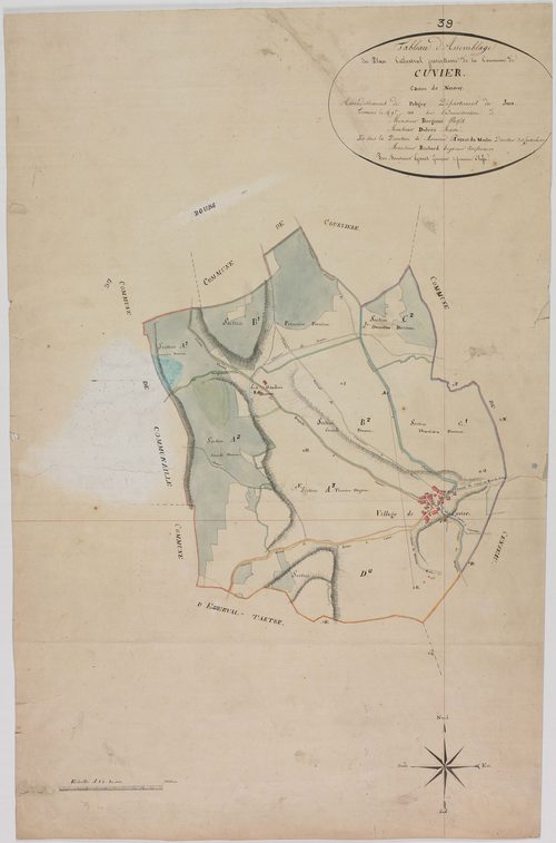 Cuvier, tableau d'assemblage.
