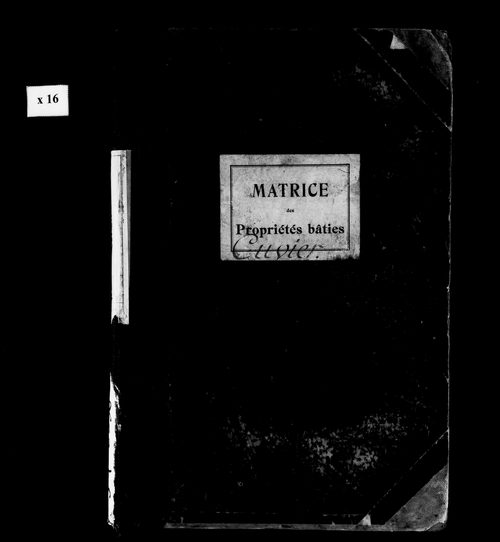Matrice des propriétés bâties.