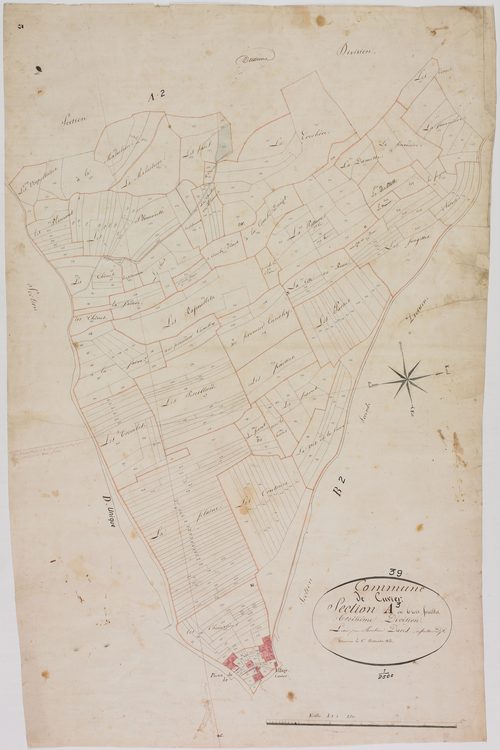 Cuvier, section A, la Plaine, feuille 3.
