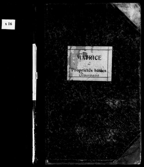 Matrice des propriétés bâties.