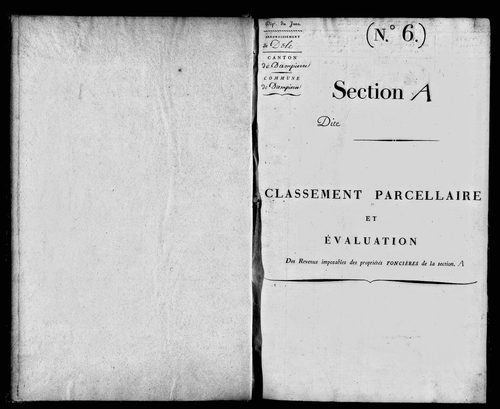 Etat de sections.