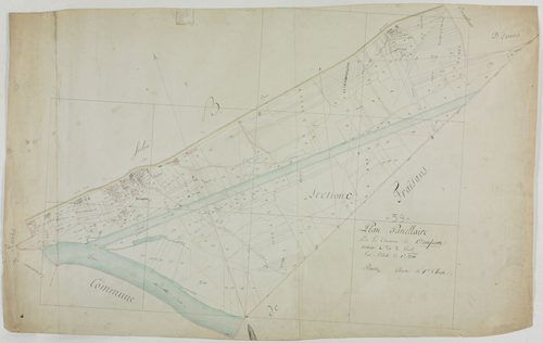 Dampierre, section C, le Canal, feuille unique.géomètre : Boichoz