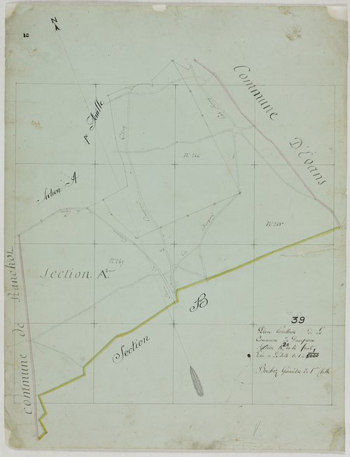 Dampierre, section A, la Forêt, feuille 2.géomètre : Boichoz