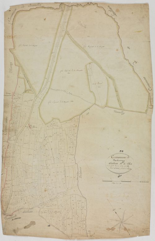 Darbonnay, section A, Chaise, feuille unique.géomètre : Poux
