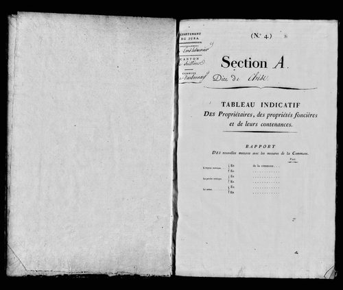 Etat de sections.