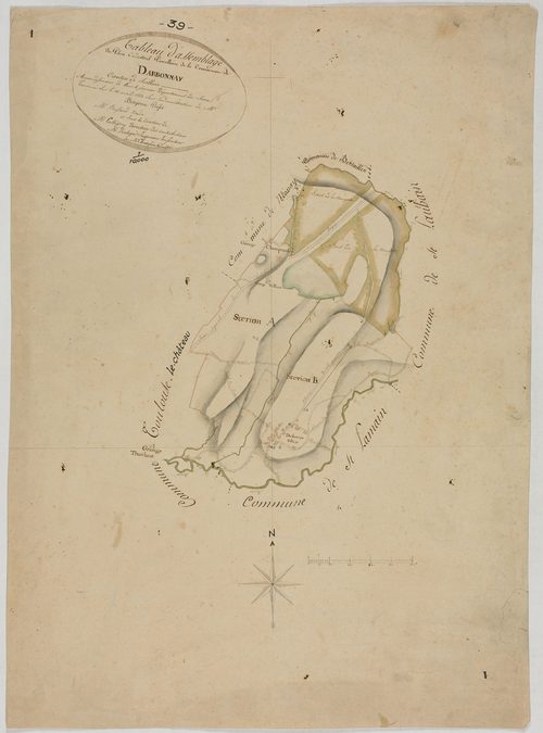 Darbonnay, tableau d'assemblage.géomètre : Chavassine