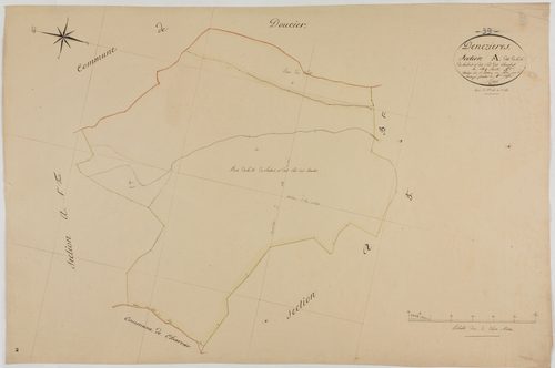 Denezières, section A, la Vie de Salins et les Prés de Combes, feuille 2.géomètre : Rosset aîné