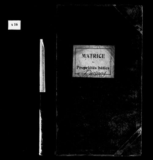 Matrice des propriétés bâties.