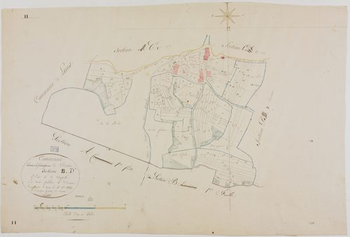 Dessia, section D, la Chapelle, feuille 1.géomètre : Rosset