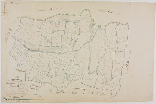 Dessia, section D, la Chapelle, feuille 2.géomètre : Rosset