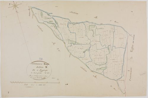 Dessia, section B, Longchamps, feuille 3.géomètre : Rosset
