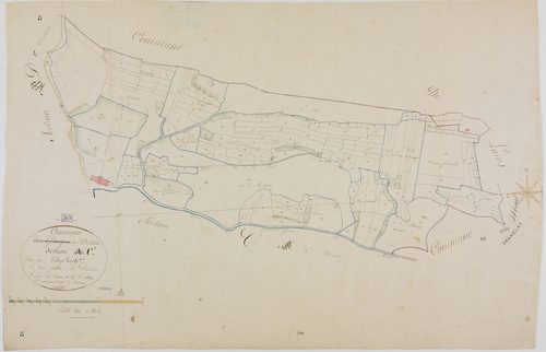 Dessia, section C, le Village des Granges, feuille 1.géomètre : Rosset