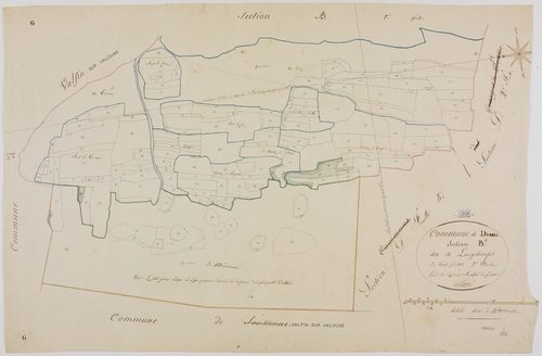 Dessia, section B, Longchamps, feuille 2.géomètre : Rosset