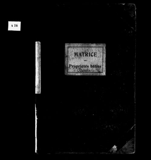 Matrice des propriétés bâties.