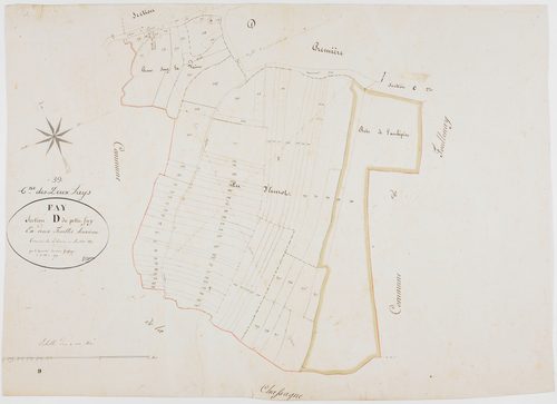 Deux-Fays (Les), section D, Petit Fay, feuille 2.géomètre : Grenier